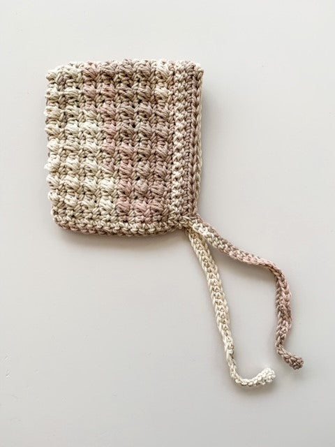 CROCHET BABY HAT / BONNET - 0-3 MONTHS