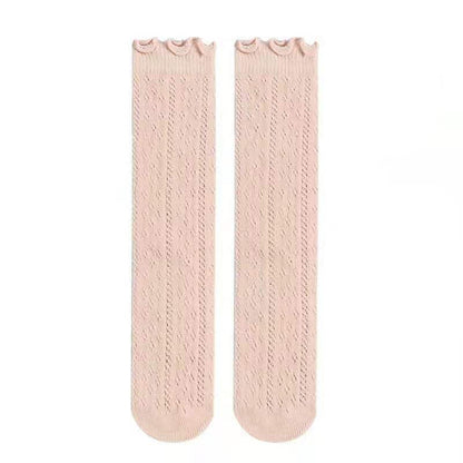 LACE OVER KNEE SOCKS - 5 COLOURS