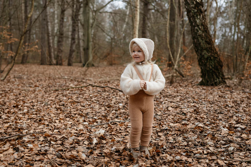 TEDDY WARMY FOOTED | LIGHT BROWN